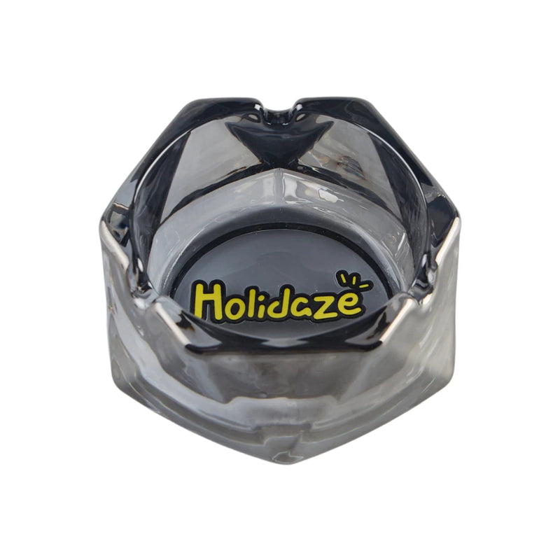 Load image into Gallery viewer, Buy Holidaze - Hex Glass Ashtray Ashtray Black | Slimjim India
