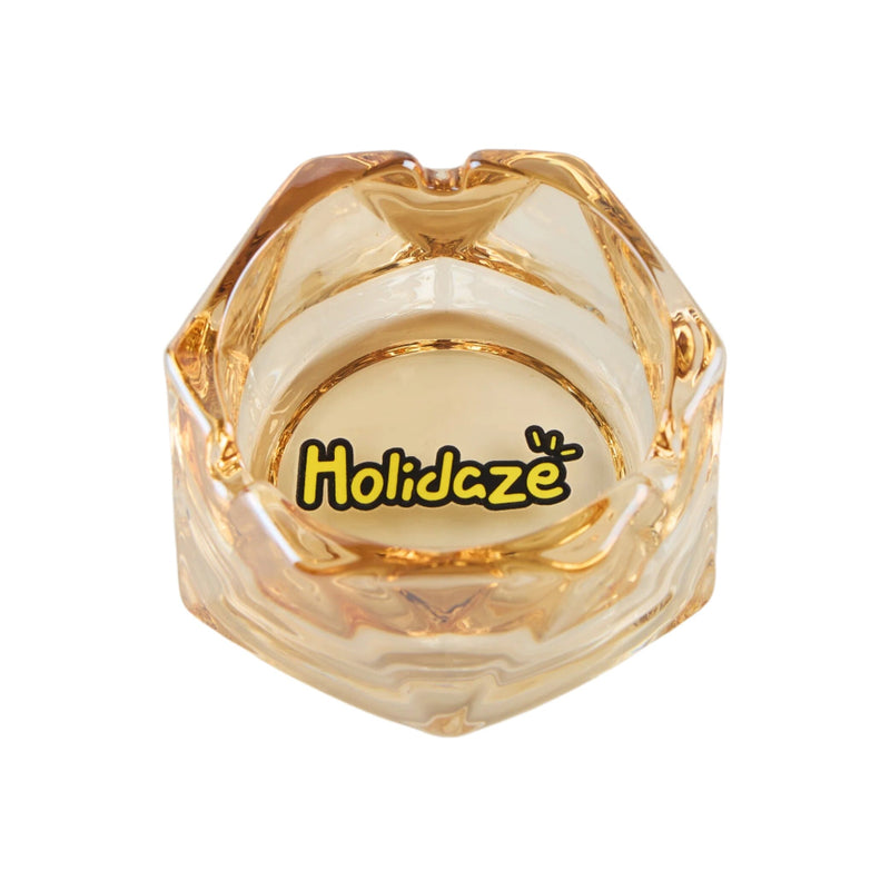 Load image into Gallery viewer, Buy Holidaze - Hex Glass Ashtray Ashtray Yellow | Slimjim India
