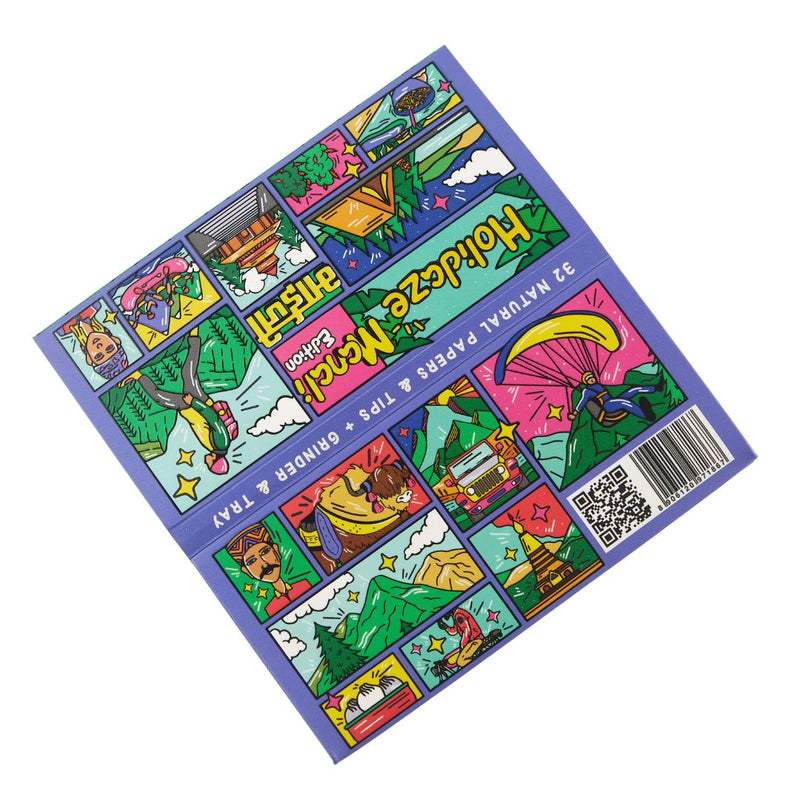 Load image into Gallery viewer, Buy Holidaze (Ind) - King Size Papers + Grinder + Tray Rolling Papers + Tips | Slimjim India
