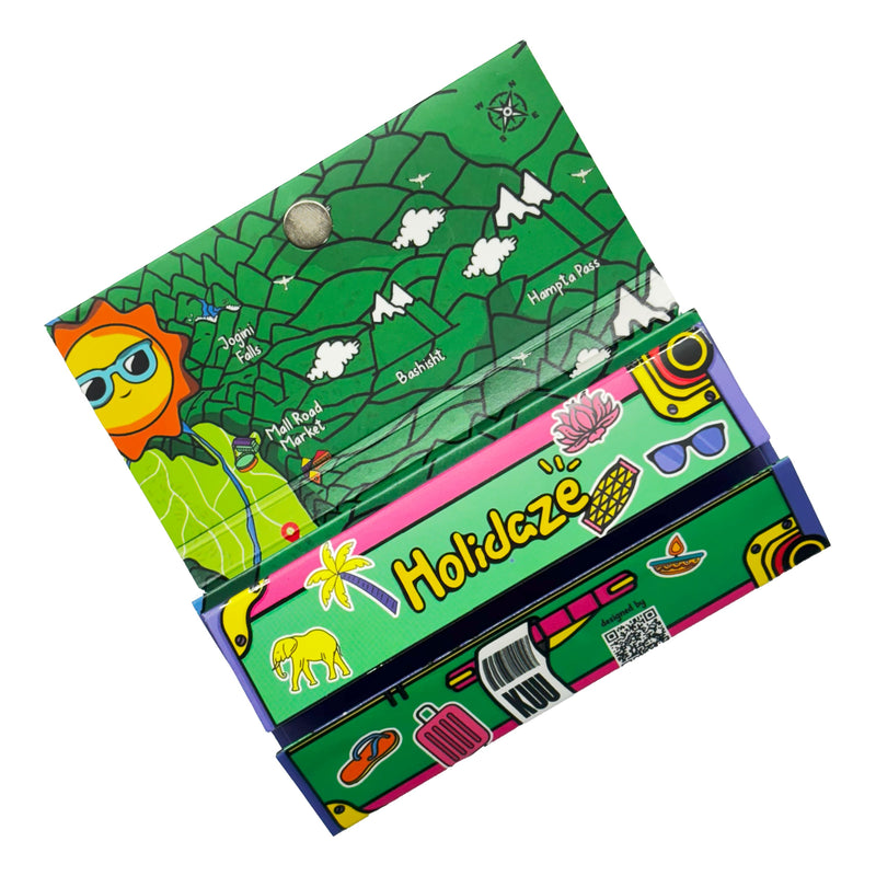 Load image into Gallery viewer, Buy Holidaze (Ind) - King Size Papers + Grinder + Tray Rolling Papers + Tips | Slimjim India
