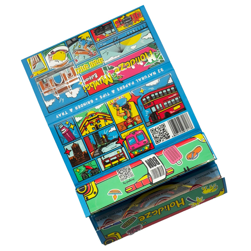 Load image into Gallery viewer, Buy Holidaze (Ind) - King Size Papers + Grinder + Tray Rolling Papers + Tips | Slimjim India
