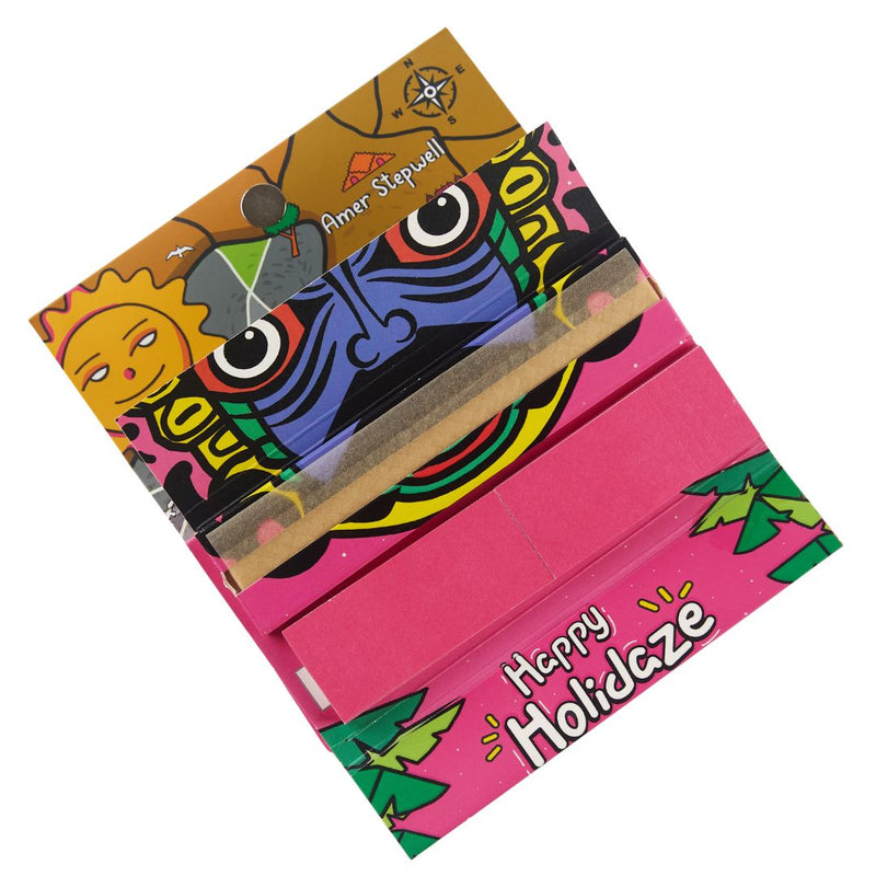 Load image into Gallery viewer, Buy Holidaze (Ind) - King Size Papers + Grinder + Tray Rolling Papers + Tips | Slimjim India
