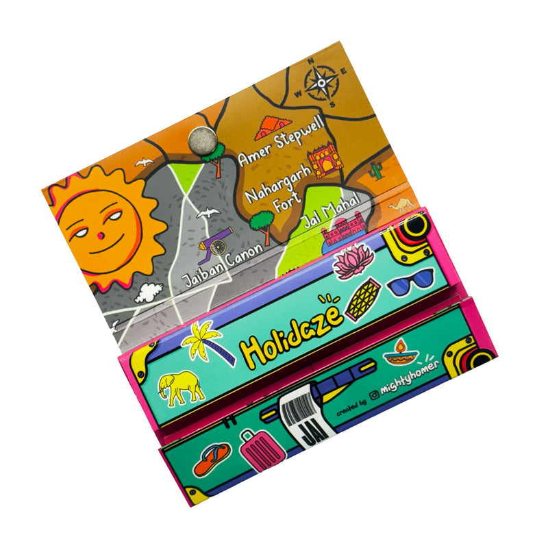Load image into Gallery viewer, Buy Holidaze (Ind) - King Size Papers + Grinder + Tray Rolling Papers + Tips | Slimjim India
