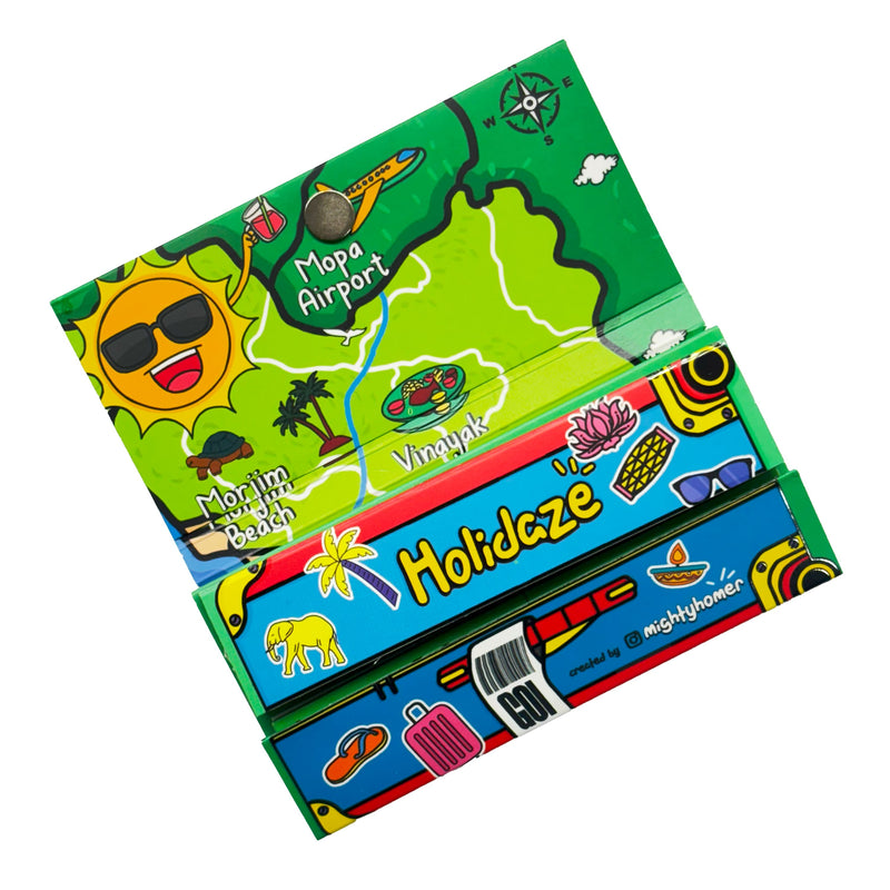 Load image into Gallery viewer, Buy Holidaze (Ind) - King Size Papers + Grinder + Tray Rolling Papers + Tips | Slimjim India
