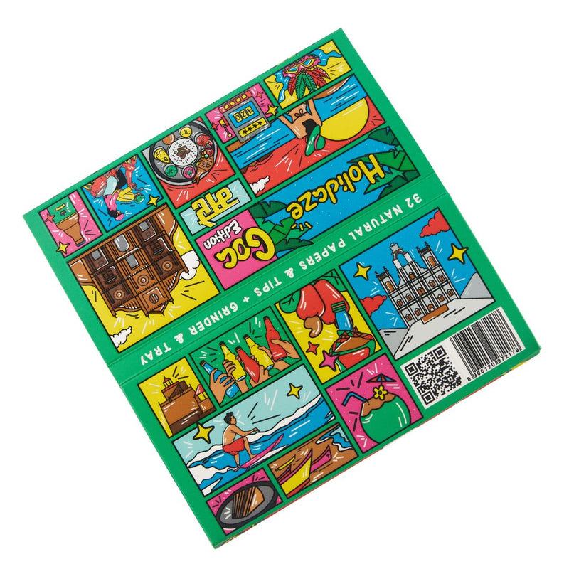 Load image into Gallery viewer, Buy Holidaze (Ind) - King Size Papers + Grinder + Tray Rolling Papers + Tips | Slimjim India
