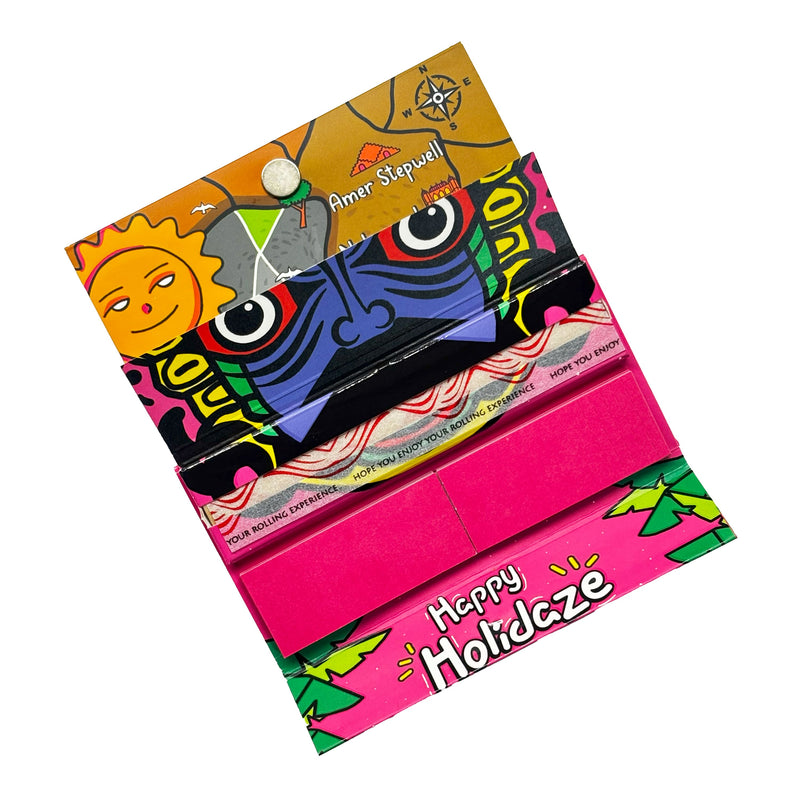 Load image into Gallery viewer, Buy Holidaze (Ind) - King Size Papers + Grinder + Tray Rolling Papers + Tips | Slimjim India
