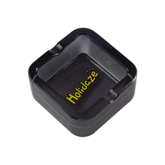 Buy Holidaze - Square Glass Ashtray Ashtray Black | Slimjim India