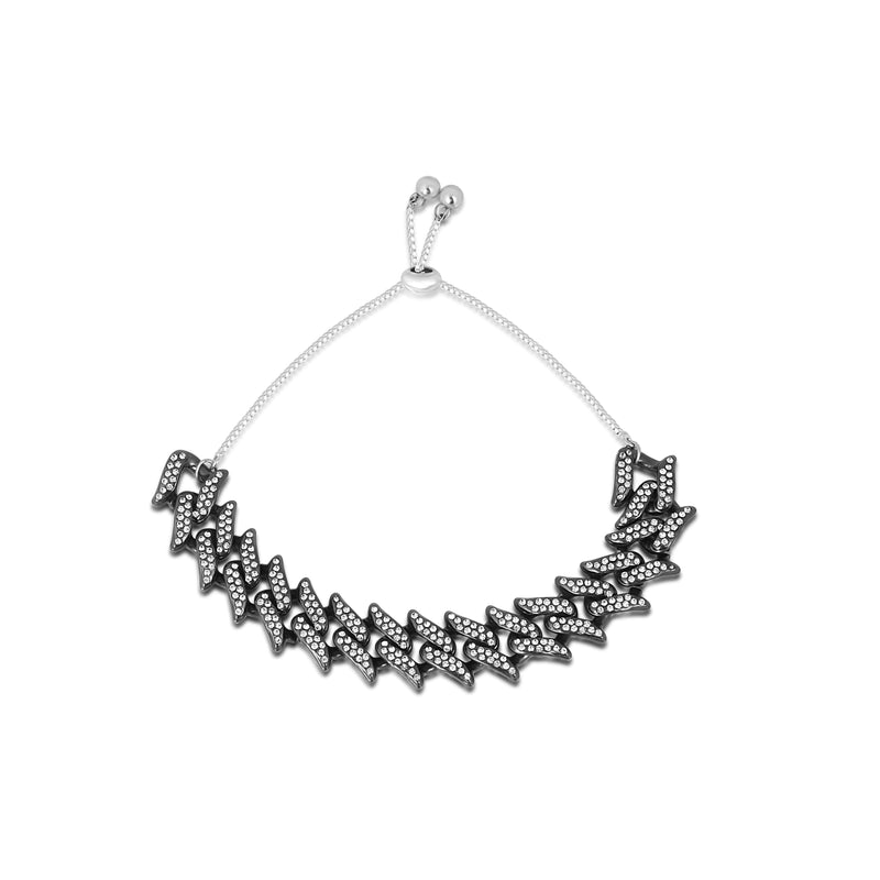 Load image into Gallery viewer, Buy Iced Black Spiked Slider - Bracelet BRACELET | Slimjim India
