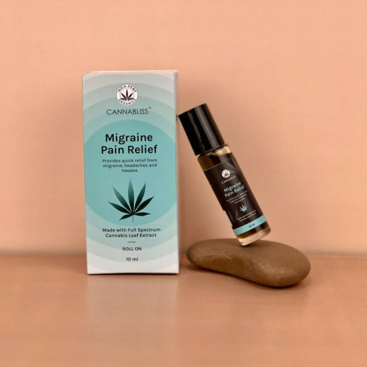 Load image into Gallery viewer, Buy India Hemp Organics - Cannabliss Migraine Pain Relief (10 ML) Topical Oils | Slimjim India
