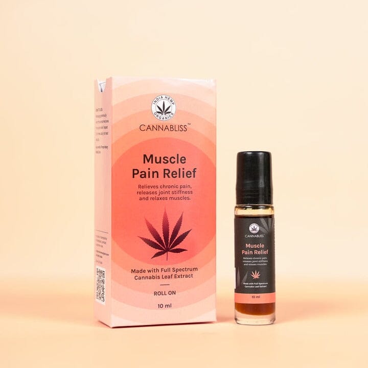 Load image into Gallery viewer, Buy India Hemp Organics - Cannabliss Muscle Relief (10 ML) Topical Oils | Slimjim India
