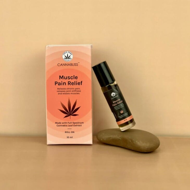 Load image into Gallery viewer, Buy India Hemp Organics - Cannabliss Muscle Relief (10 ML) Topical Oils | Slimjim India
