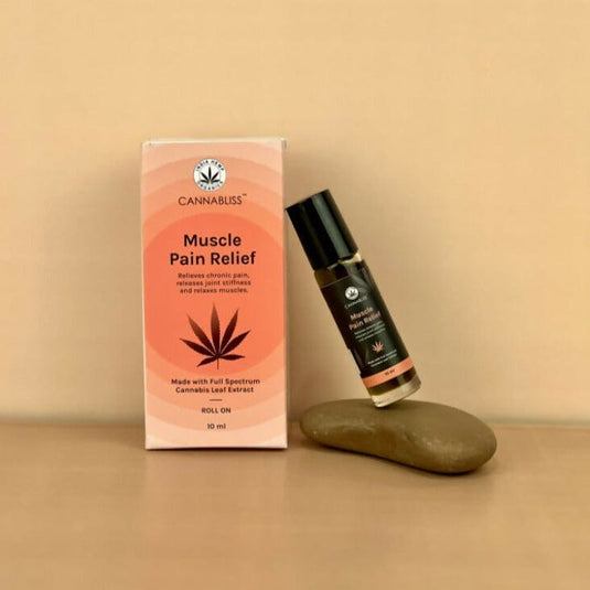 Buy India Hemp Organics - Cannabliss Muscle Relief (10 ML) Topical Oils | Slimjim India