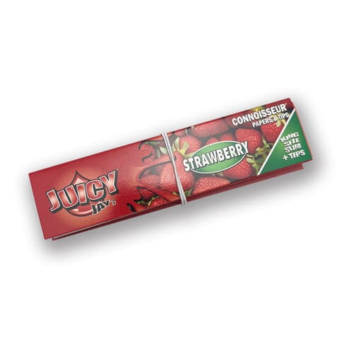 Load image into Gallery viewer, Buy Juicy Jays - Connoisseur KS Slim + Tips King Size Skins Strawberry | Slimjim India
