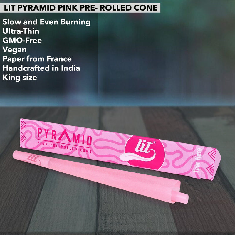 Load image into Gallery viewer, Buy Lit - Pyramid Pink Pre Rolled Cone Pre-rolled Cone | Slimjim India
