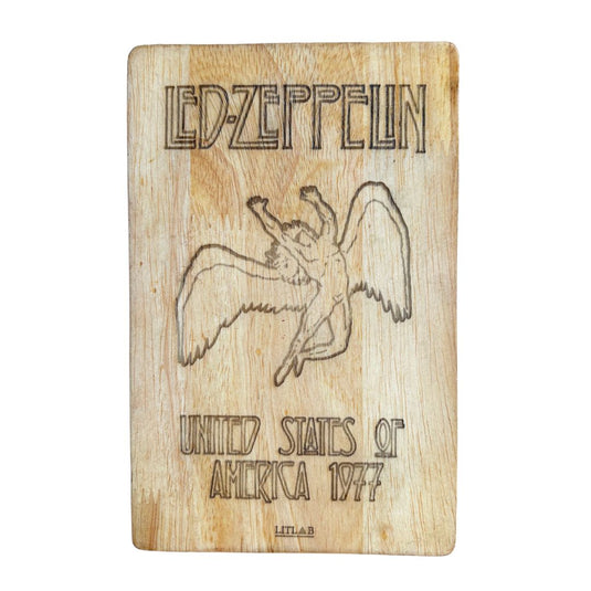 Buy LitLab - 100% Functional Handmade Wooden rolling tray & Wall poster (Led Zeppelin) Rolling Tray rolling tray | Slimjim India