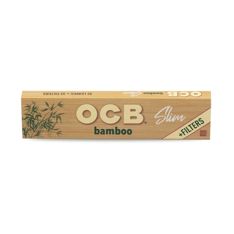 Load image into Gallery viewer, Buy OCB - Bamboo Slim King Size + Tips Rolling Papers + Tips | Slimjim India
