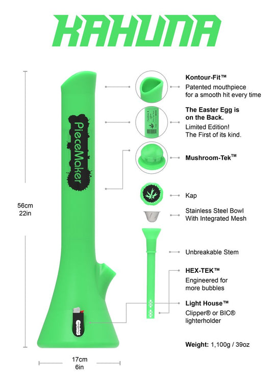 Buy Piecemaker Gear - Kahuna bong | Slimjim India