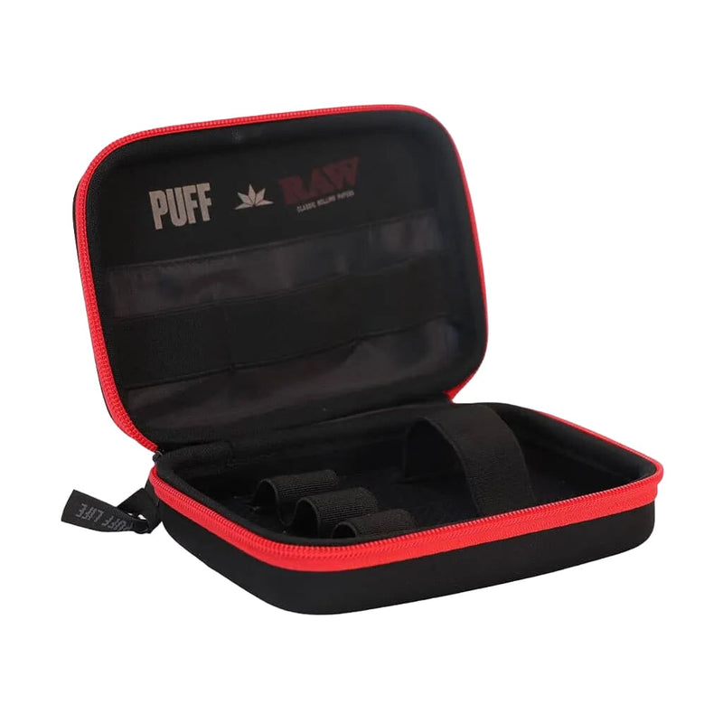 Load image into Gallery viewer, Buy PUFF x RAW Classic Storage Case in Black/Red | Slimjim India
