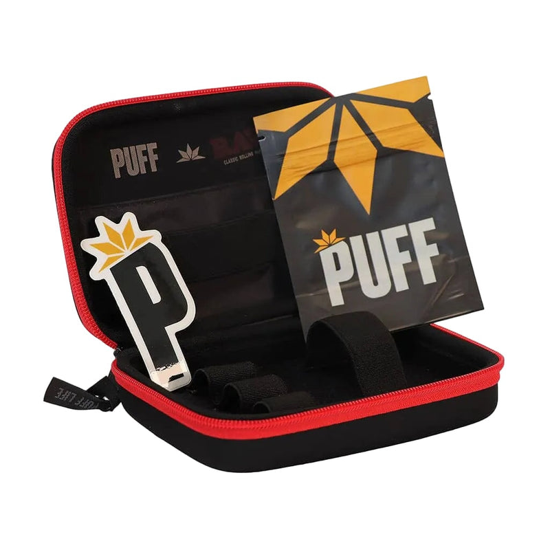 Load image into Gallery viewer, Buy PUFF x RAW Classic Storage Case in Black/Red | Slimjim India
