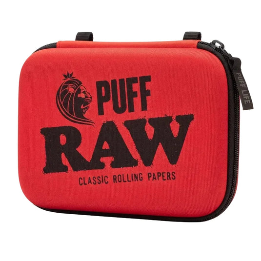 Buy PUFF x RAW Classic Storage Case in Black/Red Red | Slimjim India