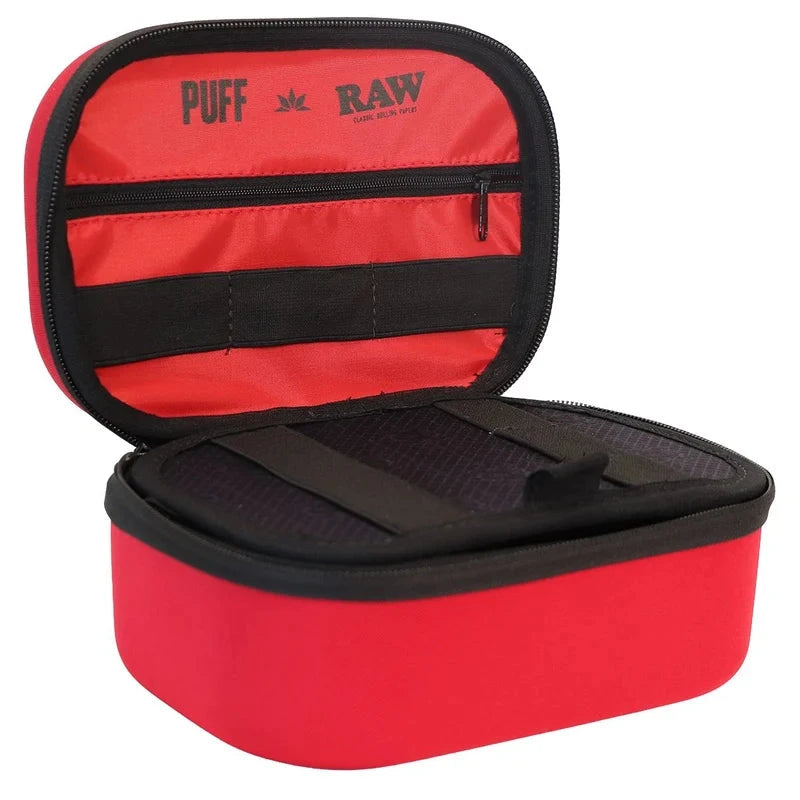 Load image into Gallery viewer, Buy PUFF x RAW Pro Storage Case - Black/Red | Slimjim India
