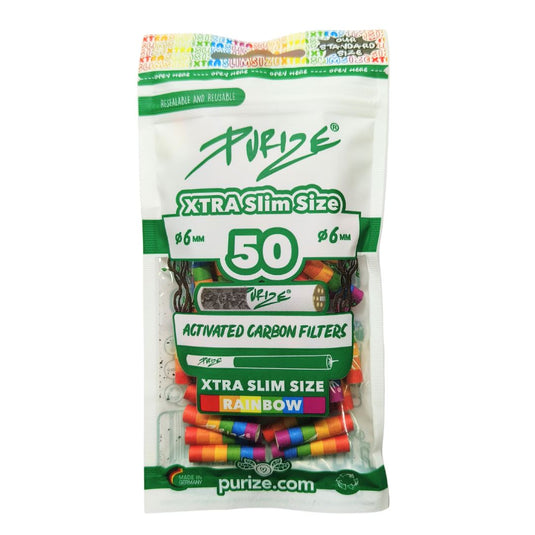 Buy PURIZE Activated Carbon Filter - We Love Diversity" XTRA Slim Size (ø 5,9 mm) 50 | Slimjim India