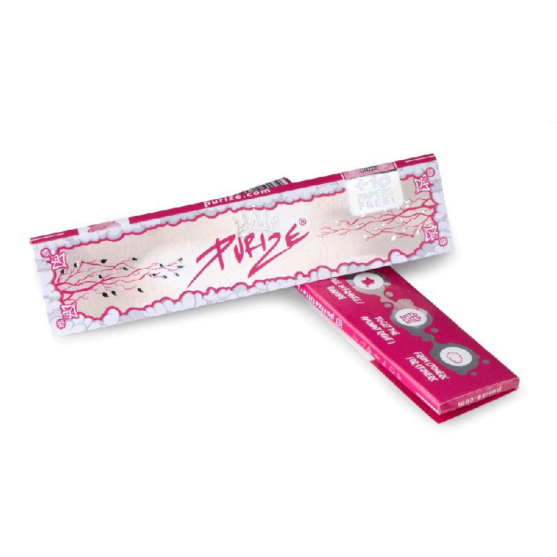 Load image into Gallery viewer, Buy Purize Pink Longpapers - King Size Slim (42 leaves) King Size Skins | Slimjim India
