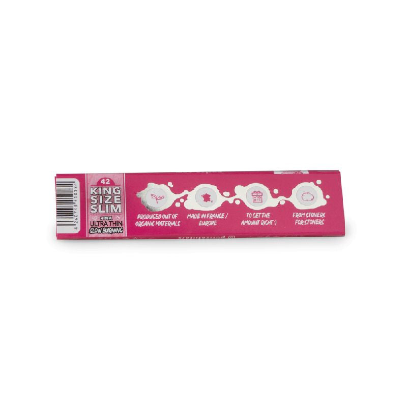Load image into Gallery viewer, Buy Purize Pink Longpapers - King Size Slim (42 leaves) King Size Skins | Slimjim India
