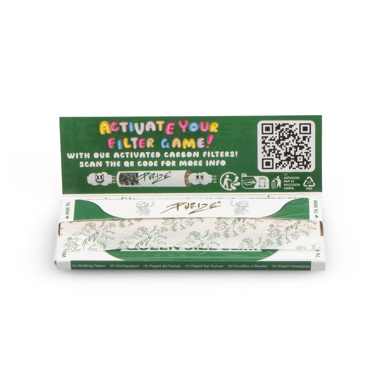Load image into Gallery viewer, Buy Purize - Queen Size Slim Rolling Papers (50 Leaves) 1 1/4th Rolling Paper | Slimjim India
