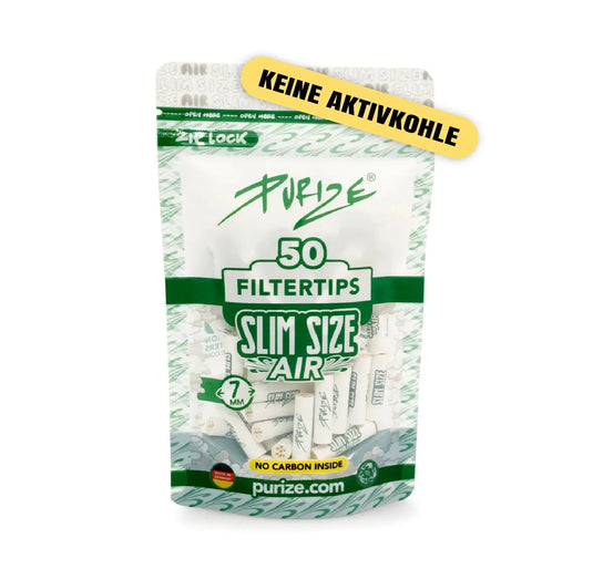 Buy Purize Slim Air Filters - (7MM) (Pack of 50) Active Charcoal Filter | Slimjim India