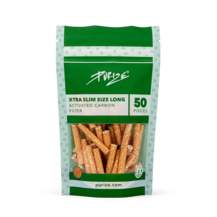 Buy Purize Spy XTRA Slim Size Long (6MM) (Pack of 50) Active Charcoal Filter | Slimjim India