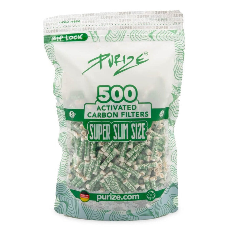 Load image into Gallery viewer, Buy Purize Super Slim Filters - Pack of 500 (5MM) Active Charcoal Filter | Slimjim India
