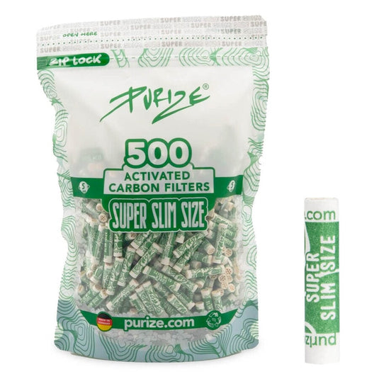 Buy Purize Super Slim Filters - Pack of 500 (5MM) Active Charcoal Filter | Slimjim India
