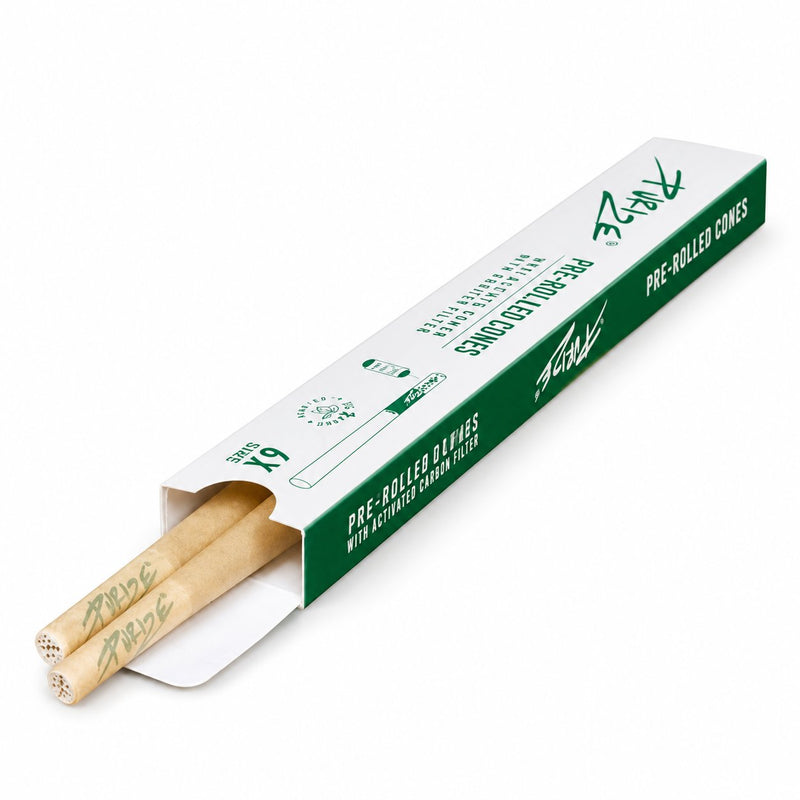 Load image into Gallery viewer, Buy Purize - XTRA Slim Carbon Filters Pre Rolled Cones (Pack of 6) Active Charcoal Filter | Slimjim India
