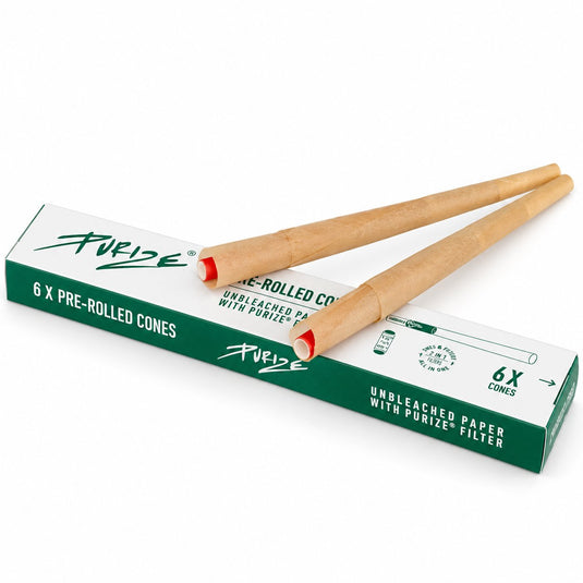 Buy Purize - XTRA Slim Carbon Filters Pre Rolled Cones (Pack of 6) Active Charcoal Filter | Slimjim India