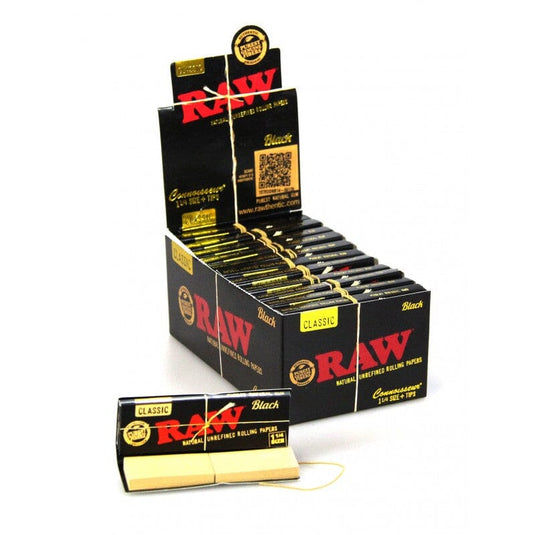 Buy Raw Black Connoisseur 1 1/4th Smokeables | Slimjim India