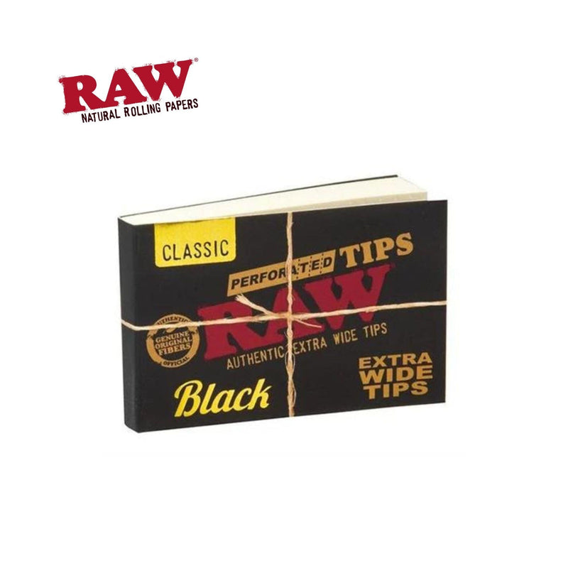 Load image into Gallery viewer, Buy RAW - Black Extra Wide Tips Filter Tips | Slimjim India
