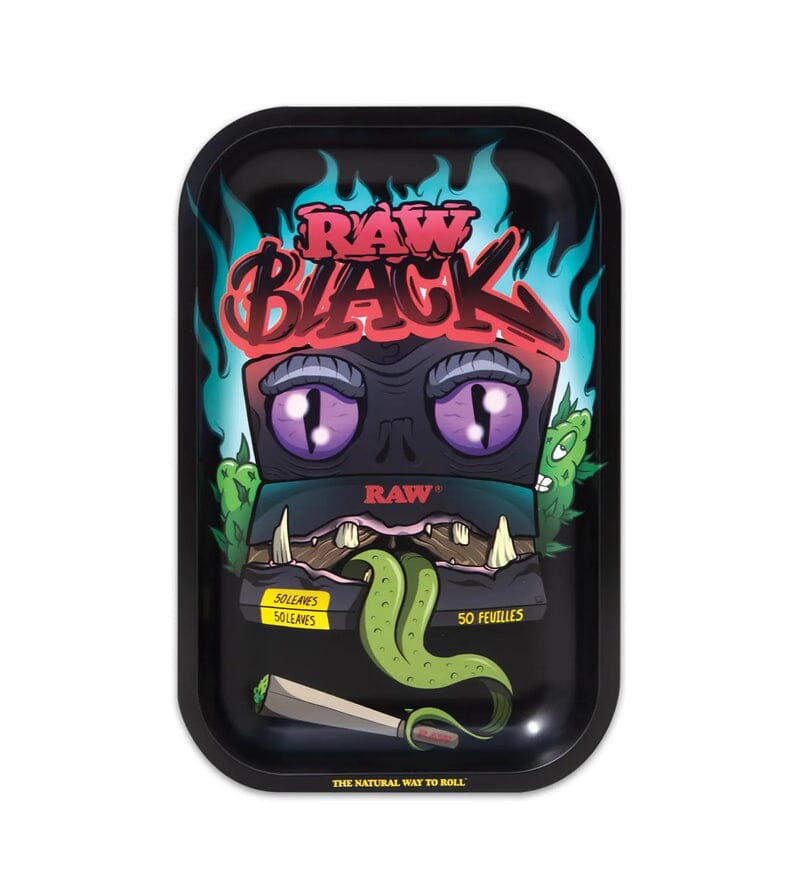 Load image into Gallery viewer, Buy Raw - Black Monster Rolling Tray (Small) Rolling Tray | Slimjim India
