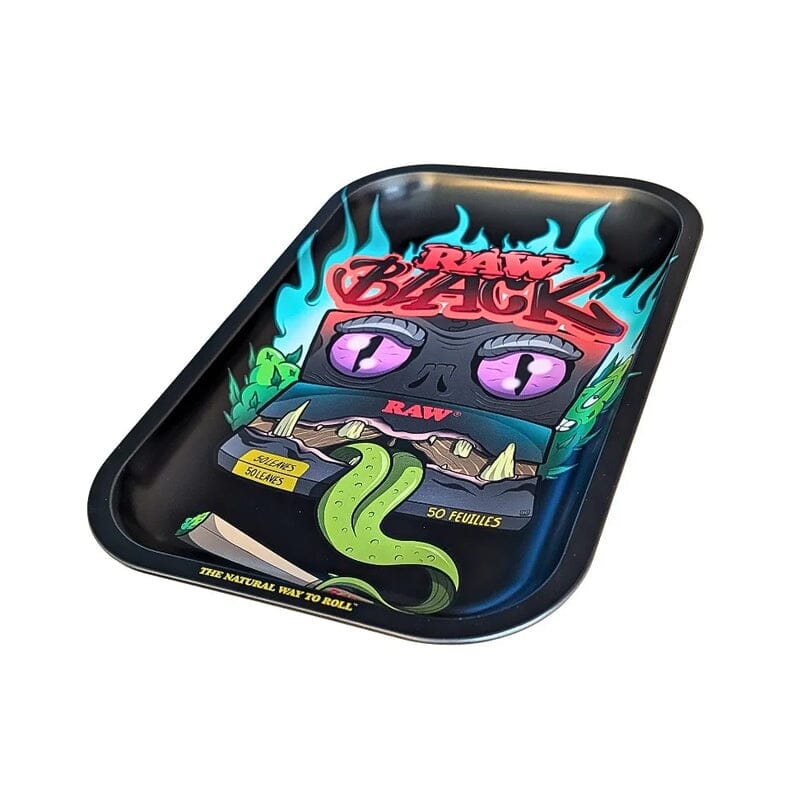 Load image into Gallery viewer, Buy Raw - Black Monster Rolling Tray (Small) Rolling Tray | Slimjim India
