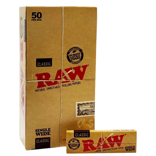 Buy Raw Classic Single Wide 1 1/4th Paper Paraphernalia 50 | Slimjim India