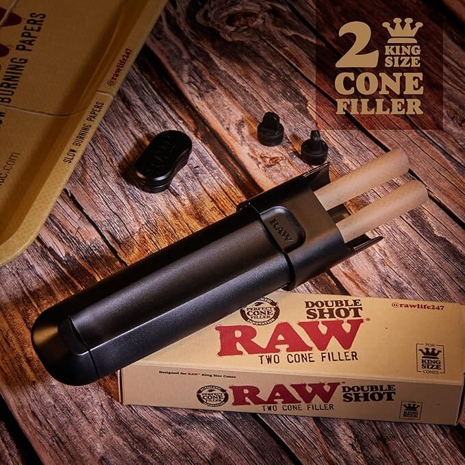 Load image into Gallery viewer, Buy RAW - Double Shot Two Cone Filler Container | Slimjim India

