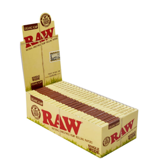 Buy Raw Organic Single Wide 1 1/4th Paper Paraphernalia 25 | Slimjim India