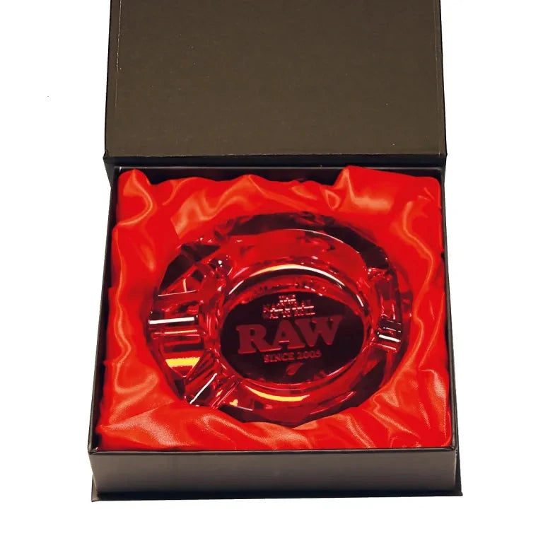 Load image into Gallery viewer, Buy RAW Ruby Red Glass Ashtray Accessories | Slimjim India
