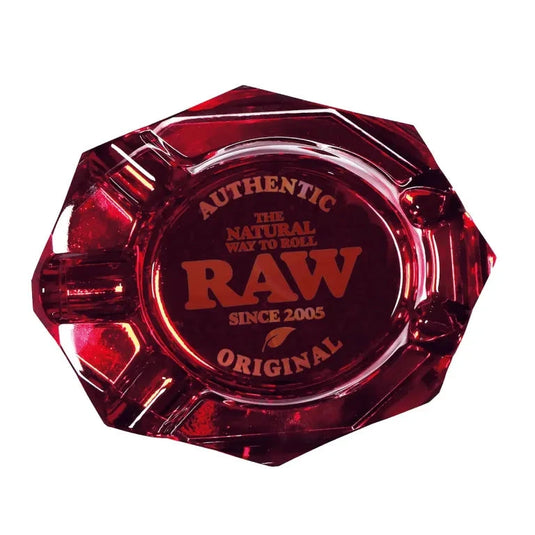 Buy RAW Ruby Red Glass Ashtray Accessories | Slimjim India