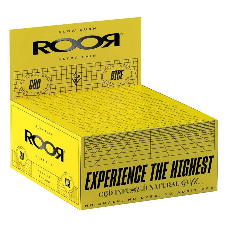 Load image into Gallery viewer, Buy Roor - Ultra Thin King Size Papers (Box of 50) Rice | Slimjim India
