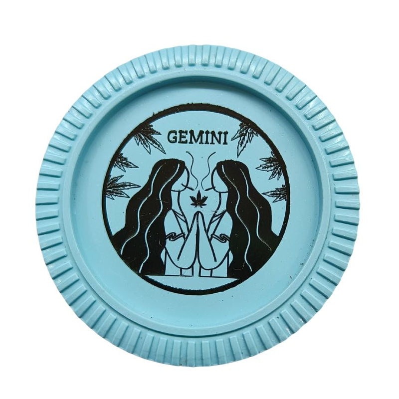 Load image into Gallery viewer, Buy Slimjim - Biodegradable Zodiac Grinder (Blue) (2 Part) Grinder Gemini | Slimjim India
