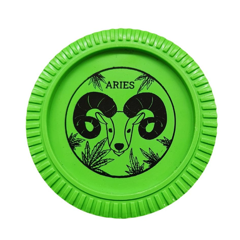 Load image into Gallery viewer, Buy Slimjim - Biodegradable Zodiac Grinder (Green) (2 Part) Grinder Aries | Slimjim India
