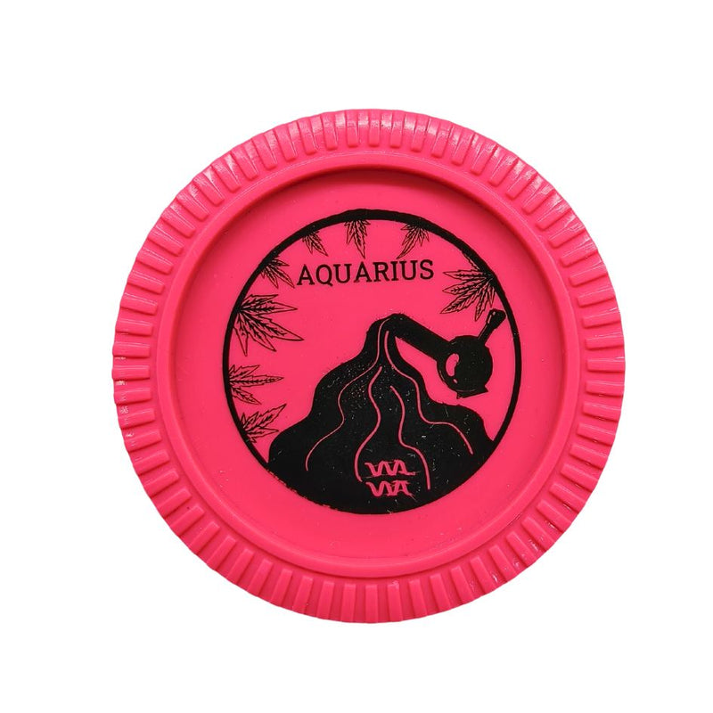 Load image into Gallery viewer, Buy Slimjim - Biodegradable Zodiac Grinder (Pink) (2 Part) Grinder Aquarius | Slimjim India
