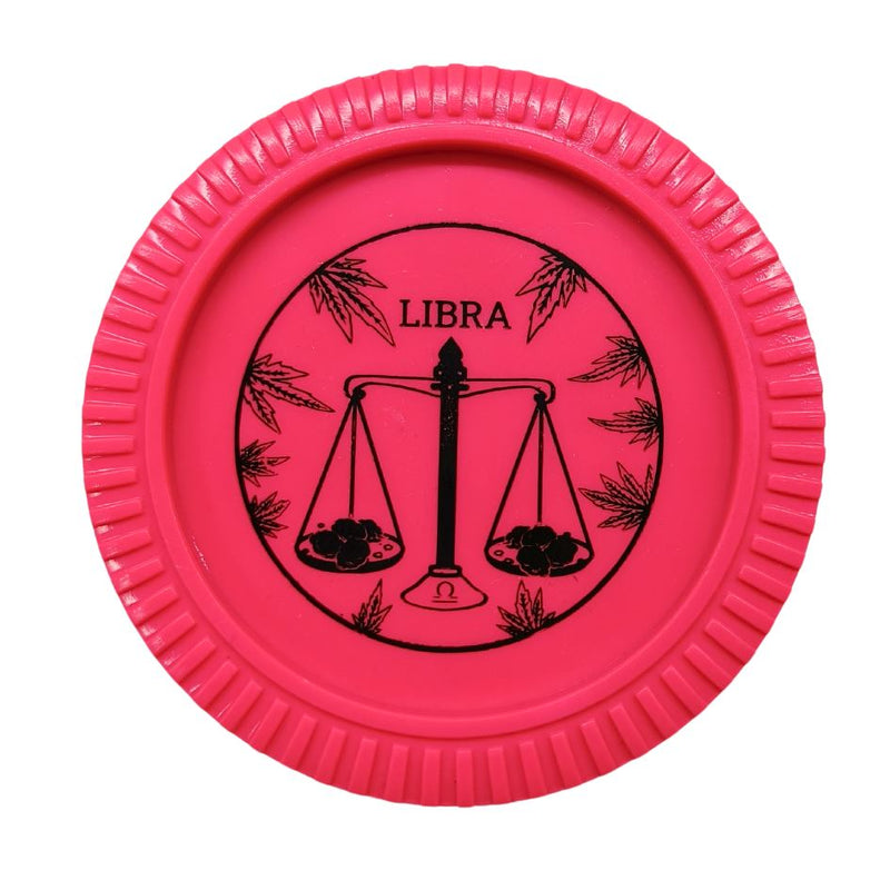 Load image into Gallery viewer, Buy Slimjim - Biodegradable Zodiac Grinder (Pink) (2 Part) Grinder Libra | Slimjim India
