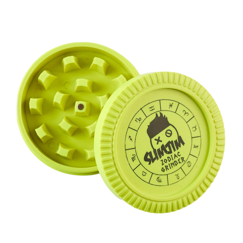 Load image into Gallery viewer, Buy Slimjim - Biodegradable Zodiac Grinder (Yellow) (2 Part) Grinder | Slimjim India
